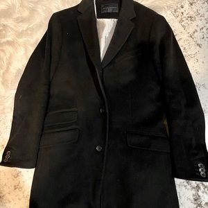 Black Merino Wool Banana Republic Coat- Size S